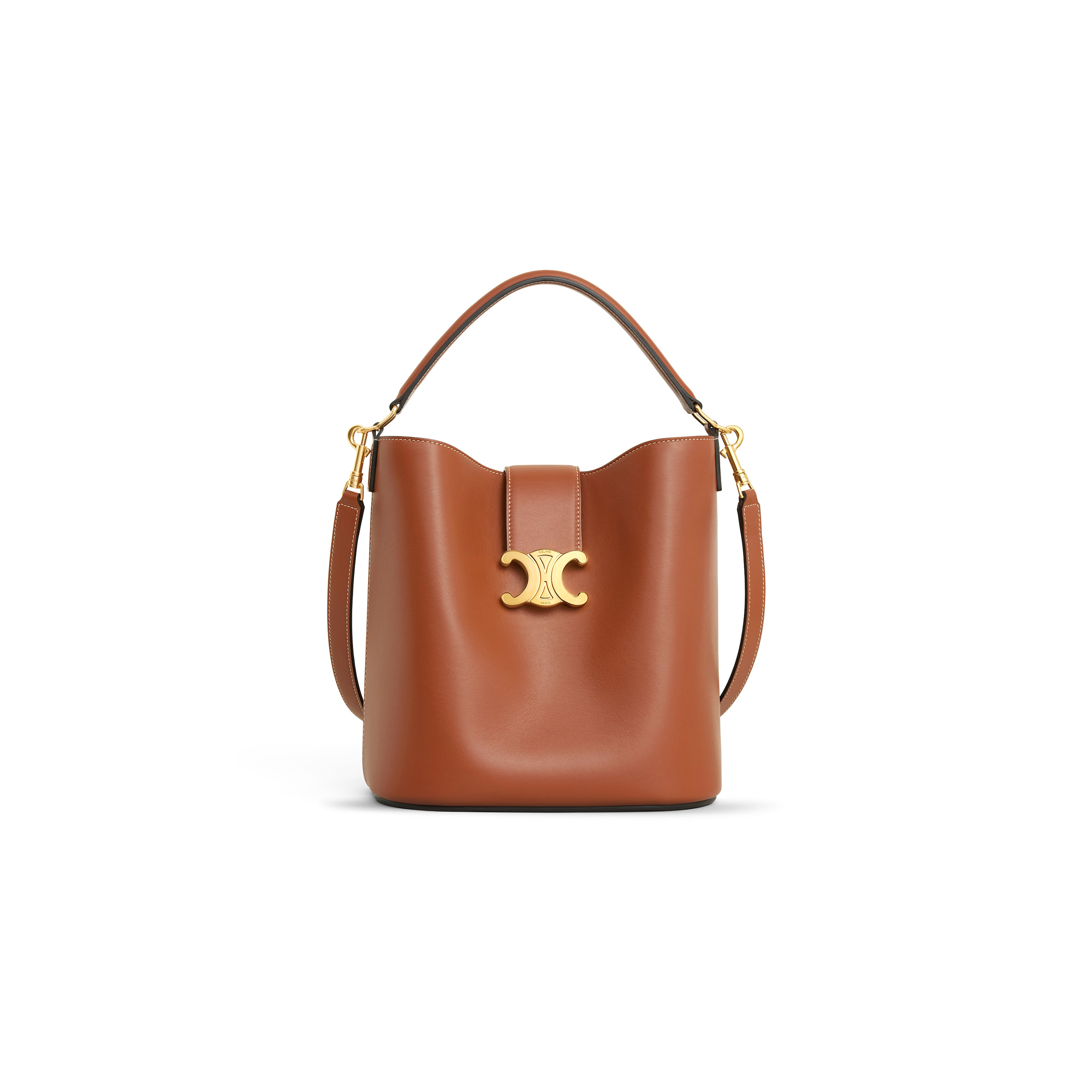 CELINE MEDIUM BUCKET LOUISE IN SMOOTH CALFSKIN 116613FX9.04LU (28*24*16cm)